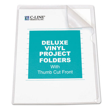C-Line® Deluxe Vinyl Project Folders, Legal Size, Clear, 50-box freeshipping - TVN Wholesale
